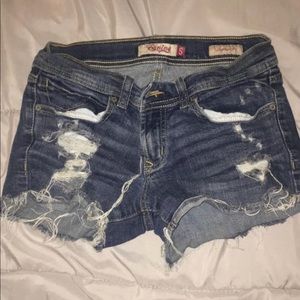 Distressed Jean Shorts